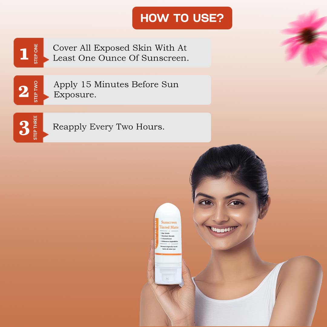Skineka Sunscreen - SPF 50 PA++++ Sunscreen Tinted Matte  (50ml)